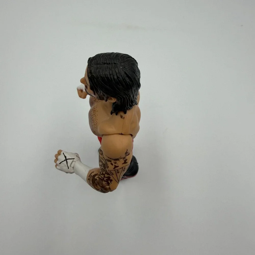 Mattel WWE CM Punk Action Figure 2010 Red Black Ring Gear Tattoos Straight Edge - Picture 6 of 7